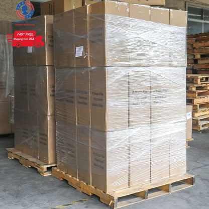 18" x 1500' 80 Gauge 4 Rolls Stretch Wrap for Pallet Hand Shrink Wrap